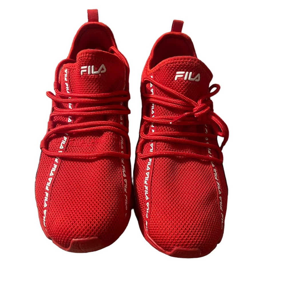 Red FILA shoes for men